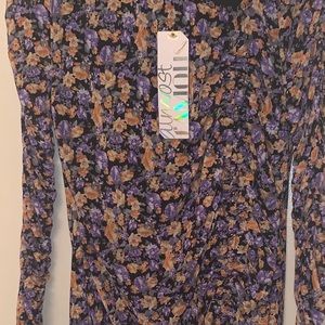 Almost Famous: Floral Ruched Bodycon Dress